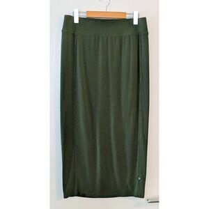 Kit and Ace Green Happy Knit Pencil Skirt